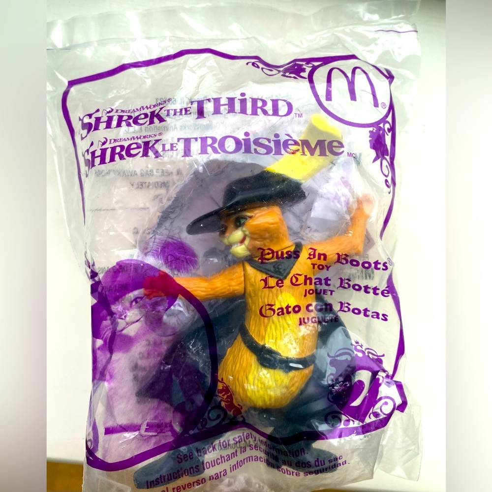 Shrek the Third Puss in Boots Toy Sealed